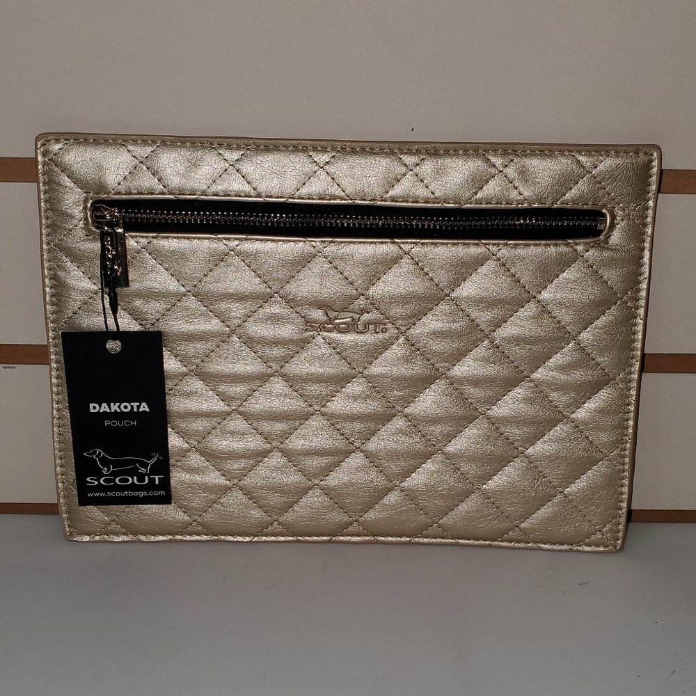 Scout Dakota Pouch Quilted Gold